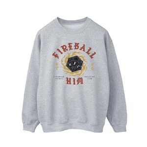 Netflix Mens Stranger Things Fireball Dice 86 Sweatshirt / Sports Grey
